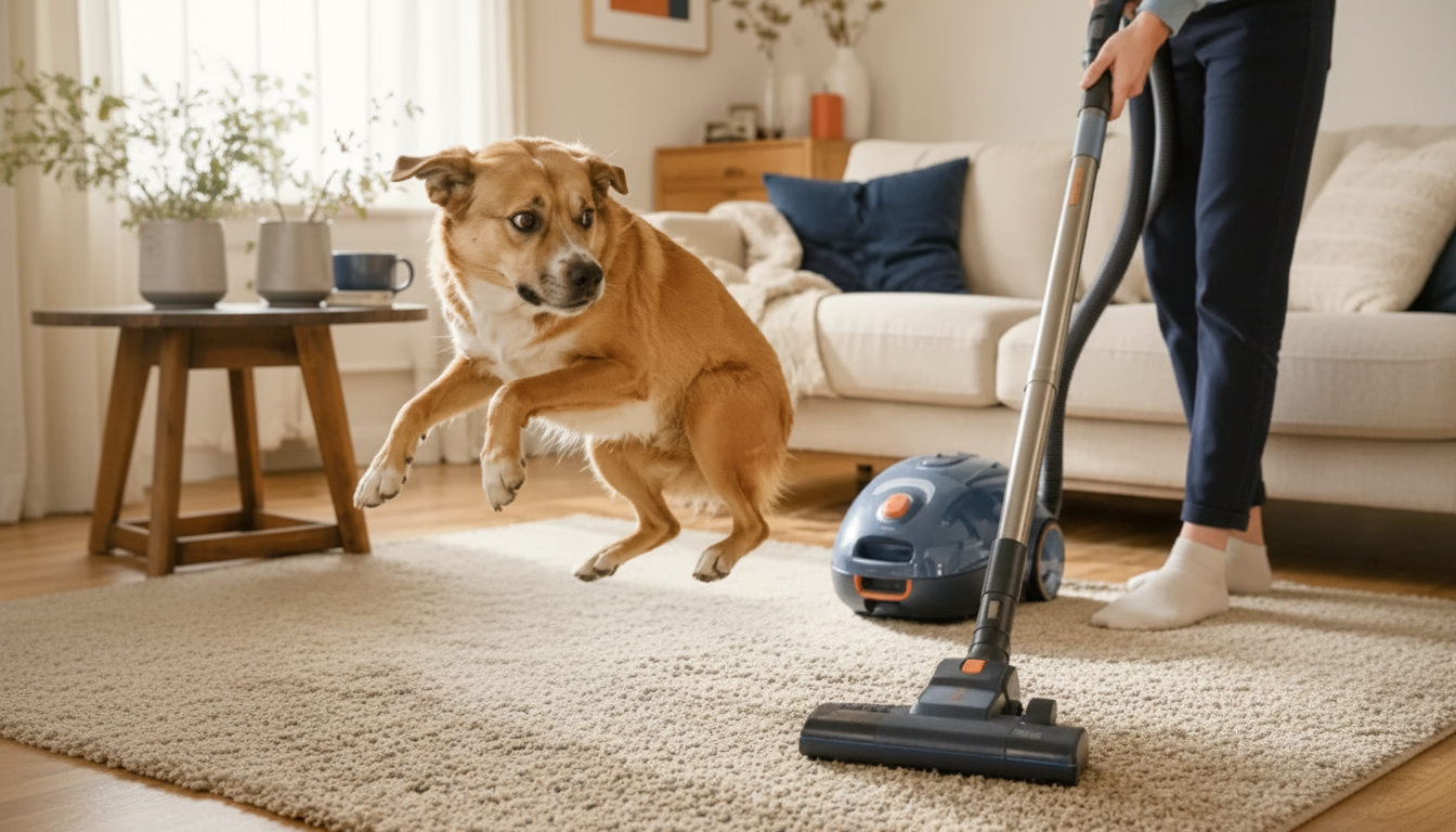 Pets vs. Vacuums: Why the Noise and Motion Scare Them